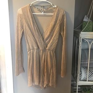 Metallic romper